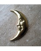 Настенное украшение Луна большая F-814 в блестящей латуни