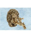 Маска-накладка резная "Вакх" с однорычажным краном ДИММАРКЕТ 0267 латунная