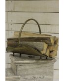 Дровница Диммарк 131693 блестящая, античная латунь