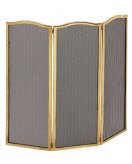 Экран декоративный для защиты от искр в блестящей и состаренной латуни