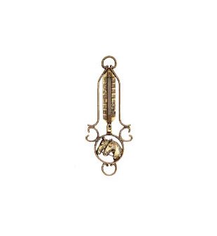 Термометр в блестящей и состаренной латуни