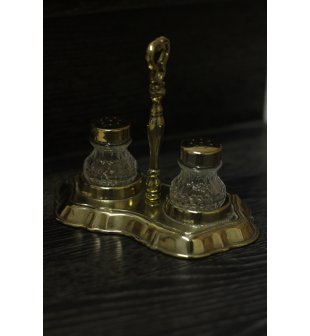 Набор для сухих приправ 00555, Диммарк,  в блестящей и состаренной латуни