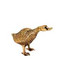 Утка в блестящей латуни