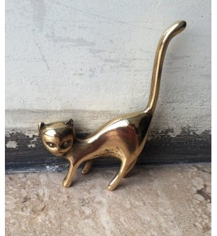Котик DX 00381 в блестящей латуни