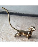 Собака 00382 в блестящей латуни