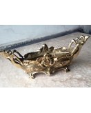 Вазон в блестящей и состаренной латуни