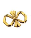 Подставка под кастрюли "Бант" в блестящей латуни