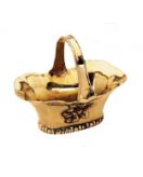 Корзинка для фруктов 130649 в состаренной латуни