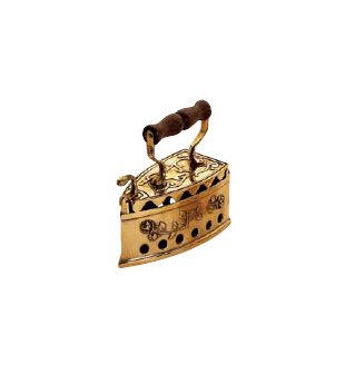 Утюг пресс-папье 00280 в состаренной и блестящей латуни