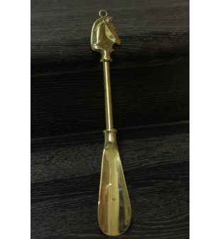 Ложка для обуви Диммарк 00678, состаренная, блестящая латунь