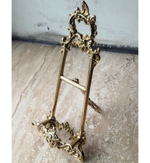 Подставка для картины 00356 в блестящей и состаренной латуни