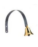 Колокольчик в блестящей латуни