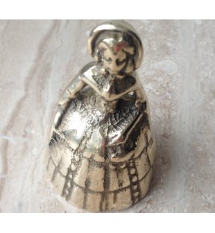 Колокольчик  "Дама" 00236 Диммаркет в блестящей латуни