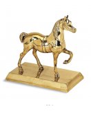 Аксессуар "Лошадь" на прямоугольном основании в состаренной латуни