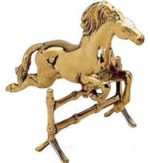 Аксессуар "Лошадь" в состаренной латуни
