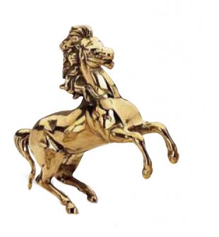 Аксессуар "Лошадь" в блестящей латуни