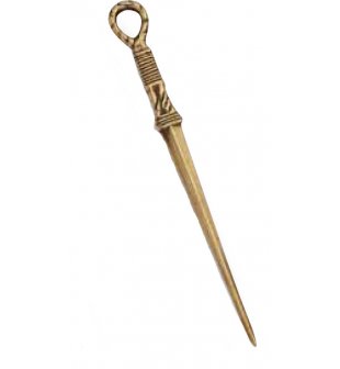 Нож для письма в блестящей латуни