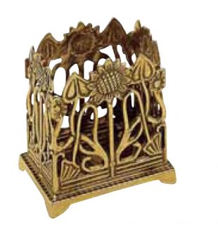 Подставка для писем в блестящей латуни