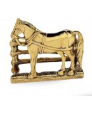 Подставка "Лошадь" в блестящей латуни