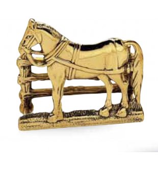 Подставка "Лошадь" в блестящей латуни