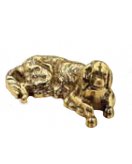 Аксессуар "Собака" в блестящей и состаренной латуни