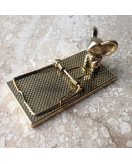 Пресс-папье "Мышеловка" 01118 в блестящей и состаренной латуни