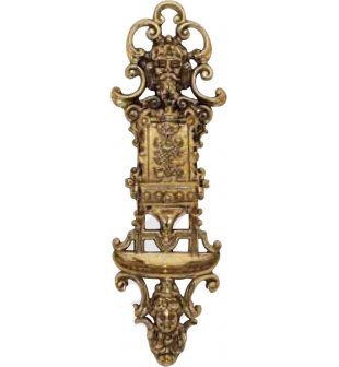 Подставка для спичек в блестящей латуни