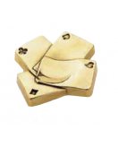 Пепельница "Игральные карты" в состаренной латуни