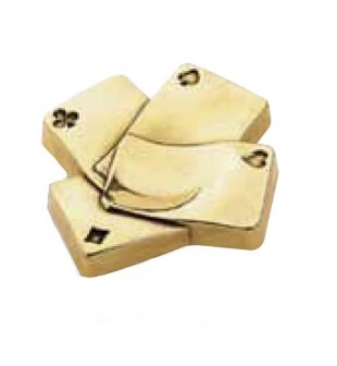 Пепельница "Игральные карты" в состаренной латуни