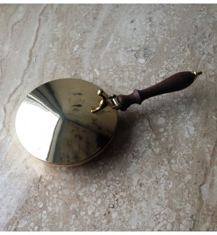 Пепельница "Сковородка" 00820 в блестящей латуни