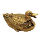 Пепельница "Утка" в блестяще латуни