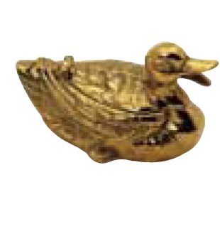 Пепельница "Утка" в блестяще латуни