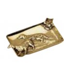 Пепельница в состаренной латуни