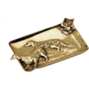 Пепельница в состаренной латуни