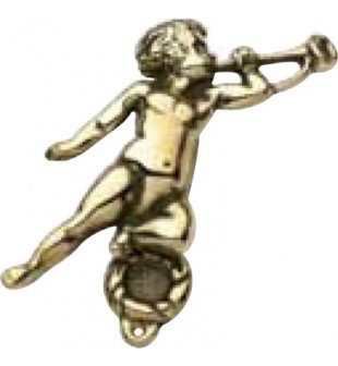 Дверной молоток "Амур" SX в блестящей латуни