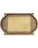 Табличка на дверь в состаренной латуни