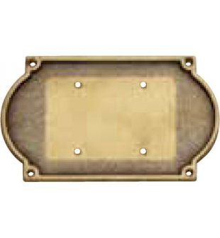 Табличка на дверь в состаренной латуни