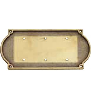 Табличка на дверь в состаренной латуни