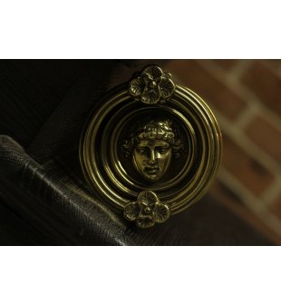 Дверной молоток Диммарк 00269, блестящая латунь