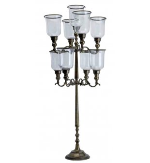 Канделябр ДИММАРК 01712, блестящая и состаренная латунь