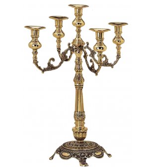 Канделябр пять свечей ДИММАРК Венецианский 131161, состаренная латунь