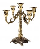 Канделябр пять свечей ДИММАРК Венеция 131398, блестящая ланунь