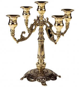 Канделябр пять свечей ДИММАРК Венеция 131398, блестящая ланунь