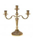 Канделябр три свечи ДИММАРК Луи XI 00202, блестящая латунь