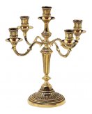 Канделябр пять свечей ДИММАРК Луи XI 00203, блестящая латунь