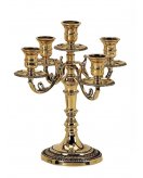 Канделябр пять свечей ДИММАРК 01199, блестящая латунь