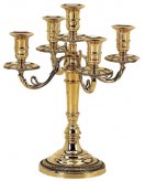 Канделябр пять свечей ДИММАРК 00583, блестящая латунь