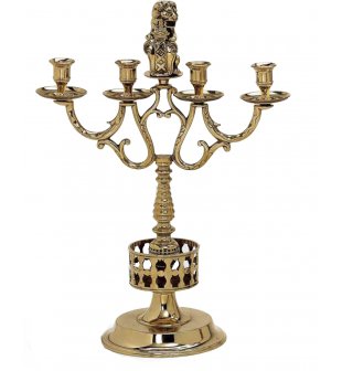Канделябр четыре свечи ДИММАРК Лев 00204, блестящая лаутнь