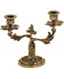 Канделябр две свечи Диммарк 130585, состаренная латунь