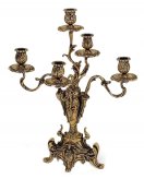 Канделябр пять свечей Диммарк 131097, состаренная латунь